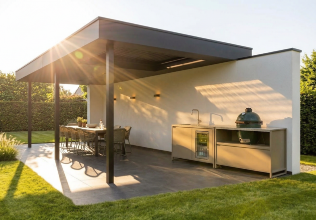 Core kamado buitenkeuken verrijdbaar