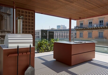 Elegante Design-Außenküche