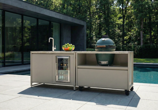Core kamado buitenkeuken verrijdbaar